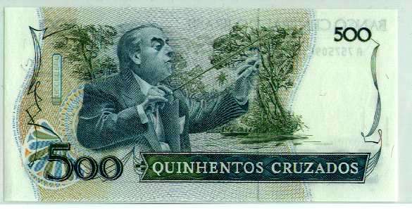 Villa-Lobos banknote: Reverse